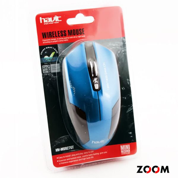 Мышь  беспроводная  HAVIT HV-MS927GT USB, blue (60)