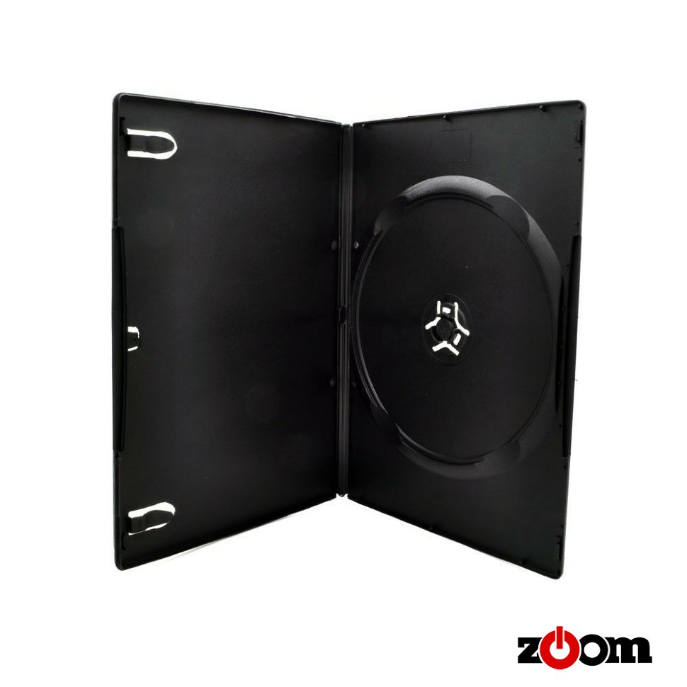 Коробки (BOX) для DVD Slim 7mm черный (100)