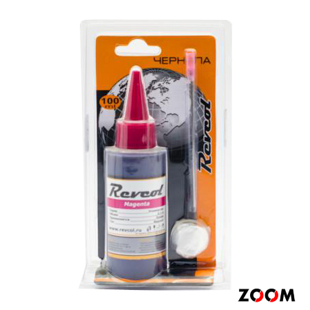 Revcol Epson - 100мл (Magenta Dye) + игла 10см, перчатки
