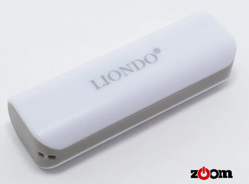 Внешний аккумулятор Liondo L6 2000mAh белый с серым