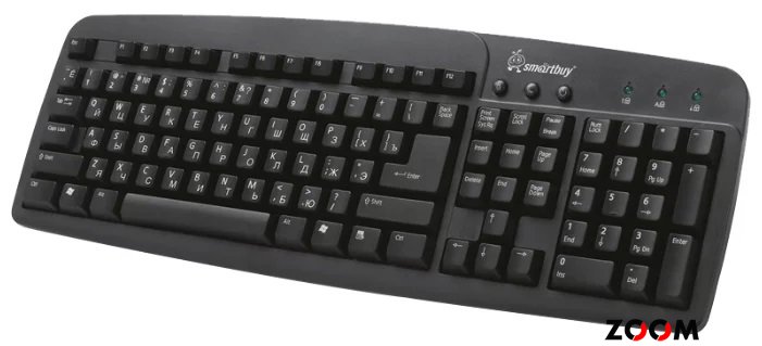 Клавиатура проводная SmartBuy 108 USB черная SBK-108U-K
