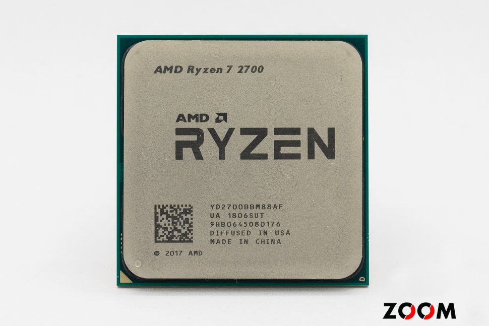 Процессор AMD Ryzen 7 2700 <Socket AM4, 3.2-4.1GHz, Pinnacle Ridge, 8 ядер/ 16 потоков, L3: 16Мбайт, 12nm, 65 Вт> OEM