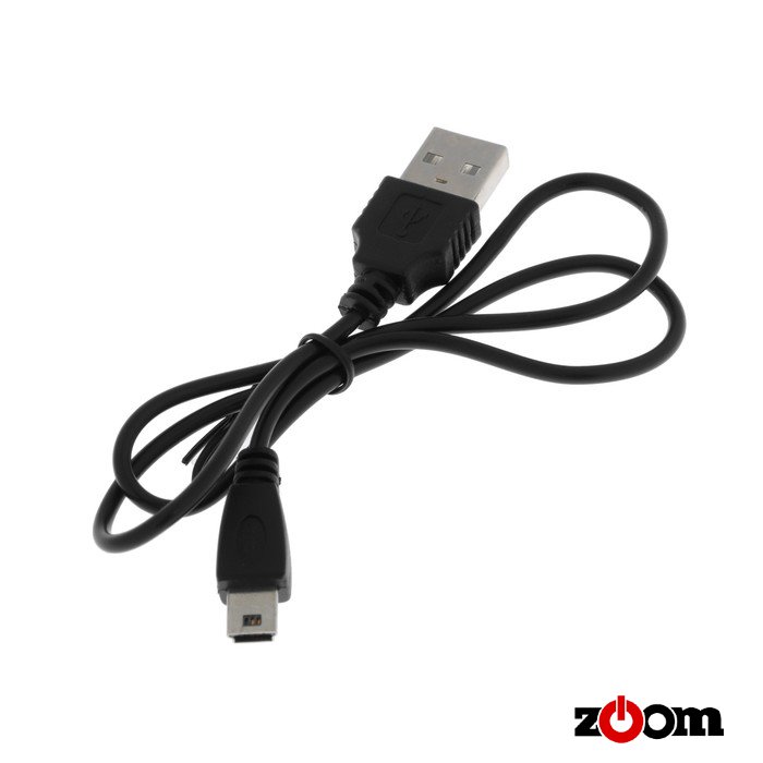Кабель LuazON, mini USB - USB, 1 А, 50 см, для зарядки, чёрный 1690419