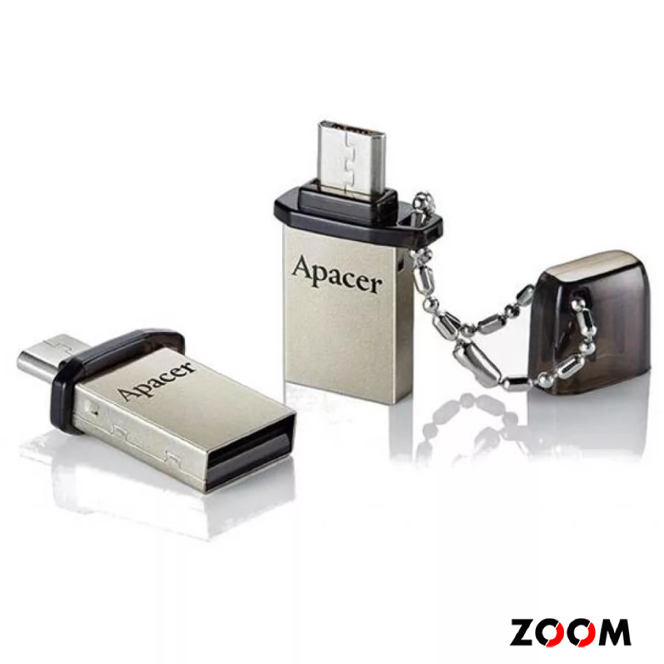 USB 2.0  накопитель APACER 8GB AH175 OTG  черный