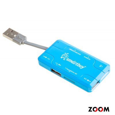 USB Hub+картридерSmart Track ComboSTRH-750-K