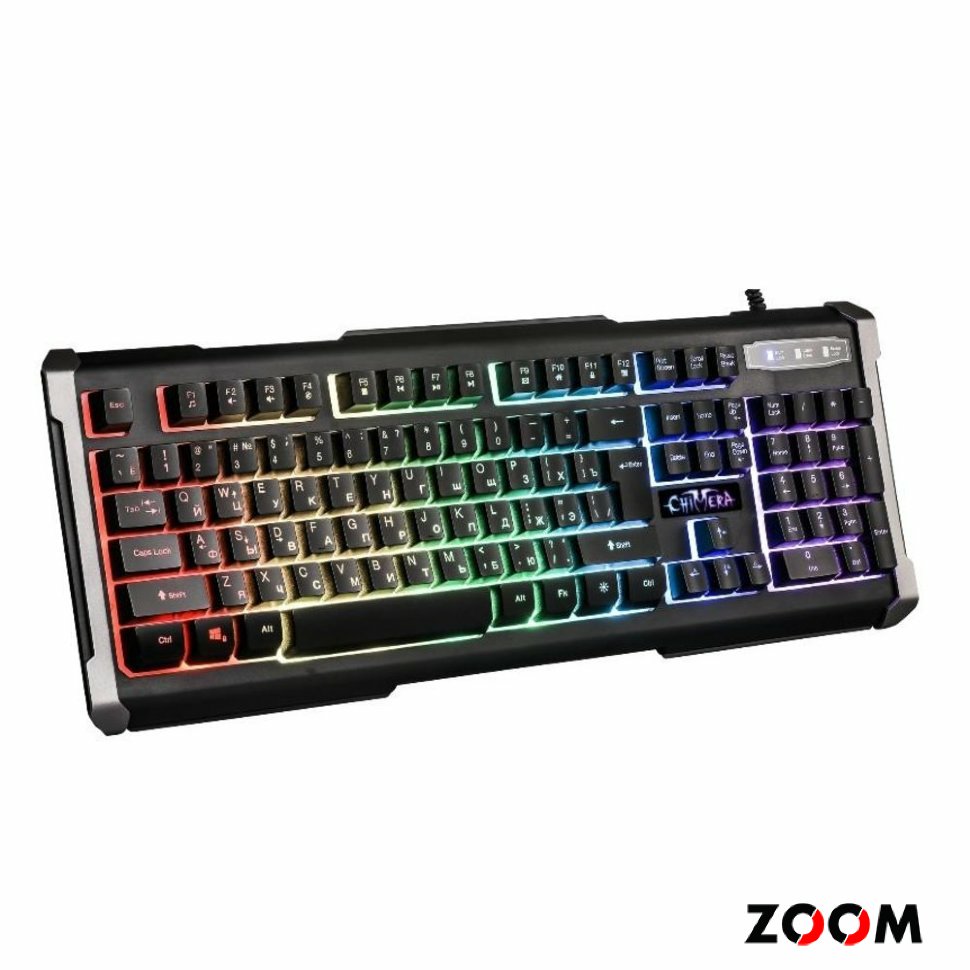 Defender Проводная игровая клавиатура Chimera GK-280DL RU,RGB подсветка, 9 режимов