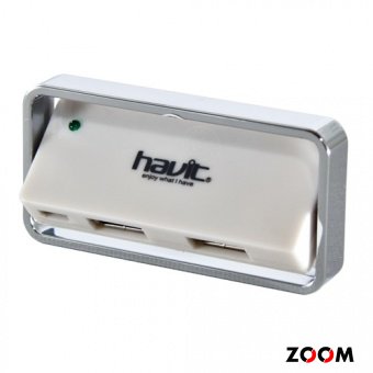 USB Разветвитель HAVIT HV-H81, 4 Port USB HUB, white (65)
