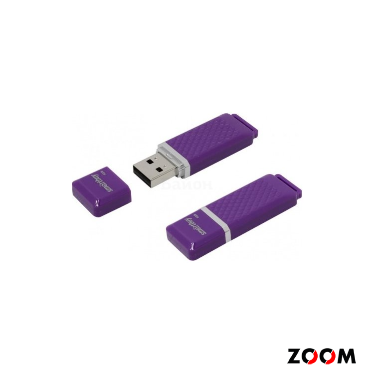 4GB флэш драйв Smart Buy Quartz, фиолетовый SB4GBQZ-V
