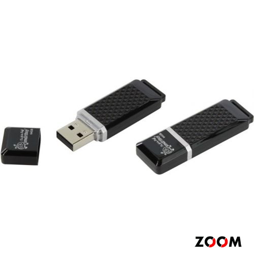 64GB флэш драйв SmartBuy Quartz series, черный SB64GBQZ-K