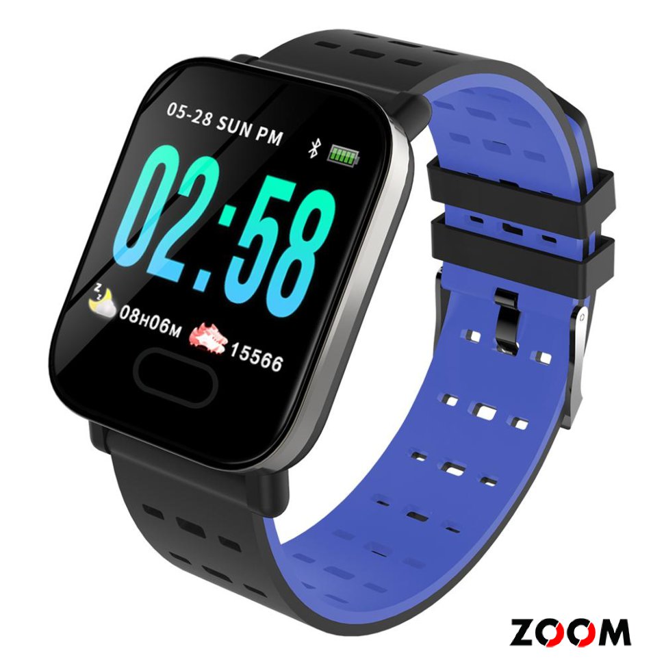 Часы Smart Watch A6 черный с синим