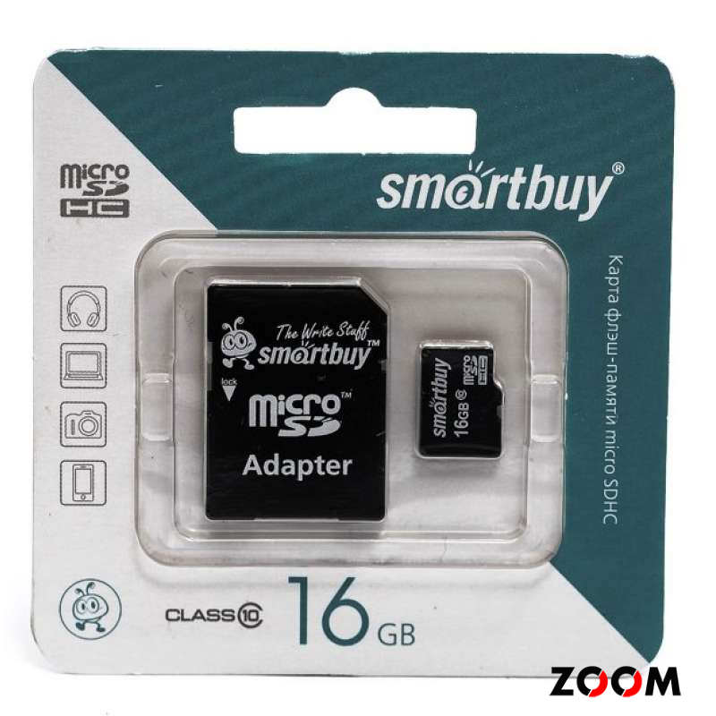 micro SDHC карта памяти START BUY 16GB Сlass 10 (с адаптером SD) (SB16GBSDCL10-01)