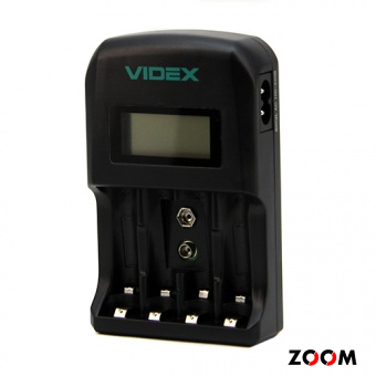 Зарядное устройство VIDEX VCH-ND400 (пустое, 1-4 х AA, AAA, 9V) (1/20)