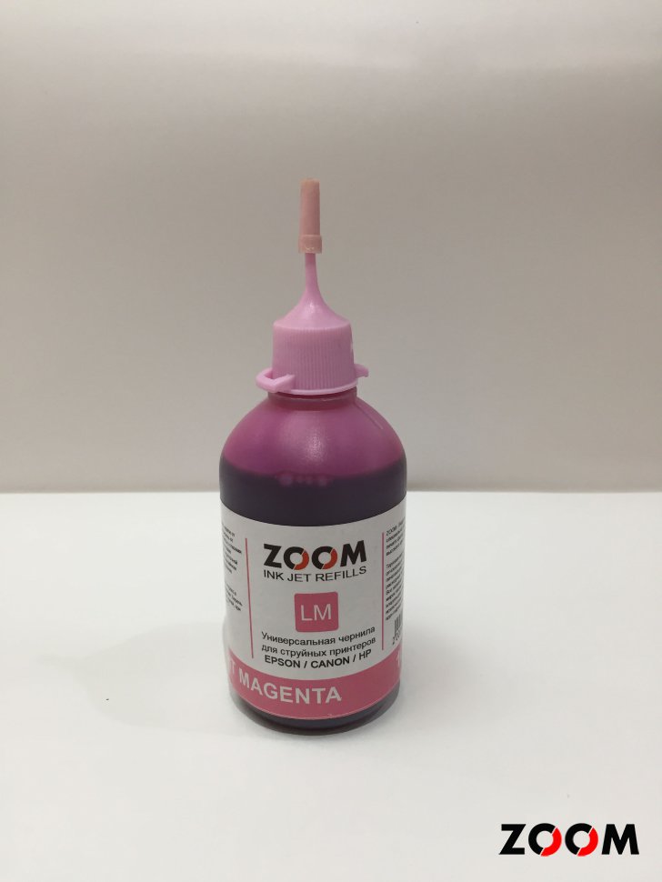 "Zoom" LightMagenta100ml Унив. чернила  Epson|Canon|HP