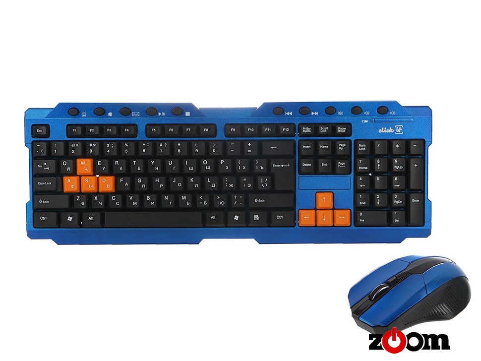 Набор Клавиатура + Мышь беспроводная игровая CBG-280W