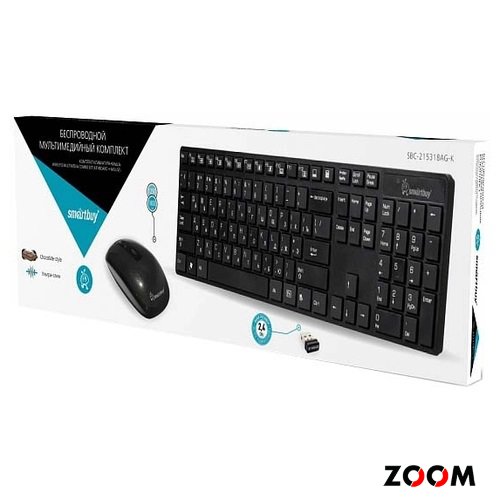 Комплект клавиатура+мышь Smart Buy 215318 AG Black