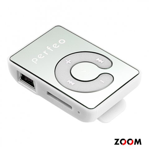 MP3-плеер PERFEO Music Clip Color, white (VI-M003)