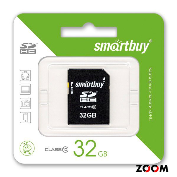 32GB карта памяти SDHC SmartBuy class10 SB32GBSCDCL10-01