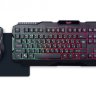 Набор игровой клавиатура+мышь+коврик Smartbuy RUSH Shotgun черный (SBC-307728G-K)/10