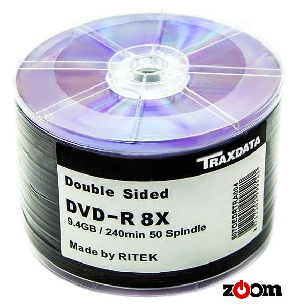 DVD-R 9.4GB Rахdata 8X 240 min 50 Ritek