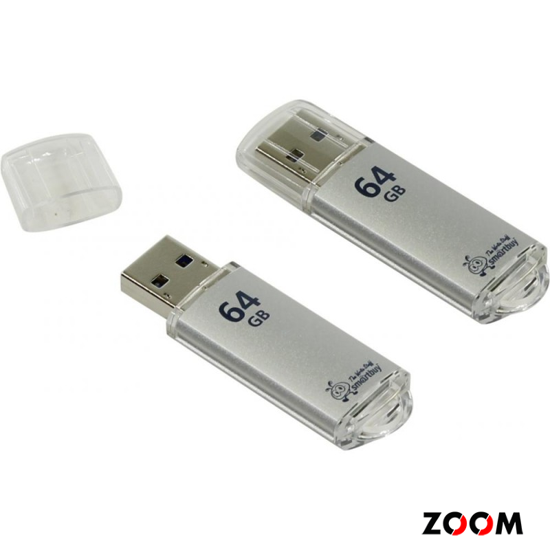64GB флэш драйв SmartBuy V-Cut, USB3.0, серебро SB64GBVC-S3