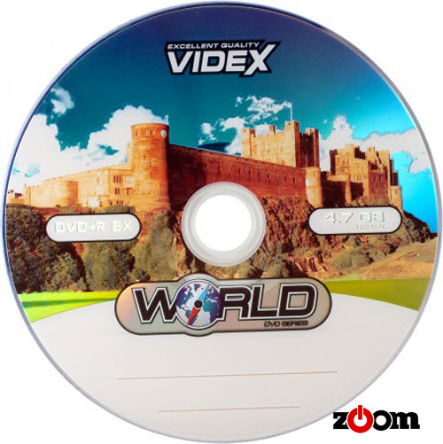 Диски DVD-R VIDEX World Bulk 50, ЗАМОК (50/600)
