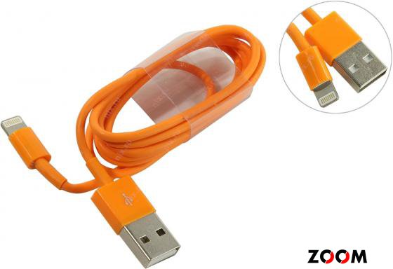 Дата-кабель Smartbuy USB - 8-pin для Apple, цветные, длина 1 м, оранжевый (iK-512c orange)/500